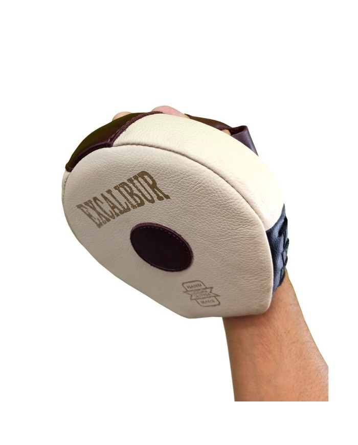 Excalibur Mini Avuç Lapa Ellik Hakiki Deri Çift - Krem Kahve