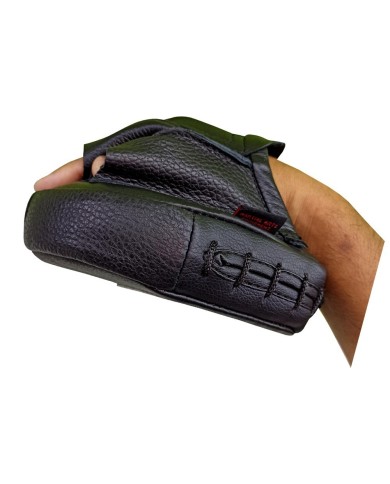 Excalibur Mini Avuç Lapa Ellik Hakiki Deri Çift - Siyah