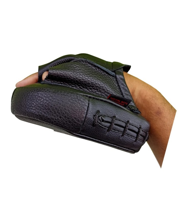 Excalibur Mini Avuç Lapa Ellik Hakiki Deri Çift - Siyah