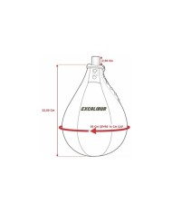 Excalibur Fox Punchingball Boks Hız Topu Sarı Siyah