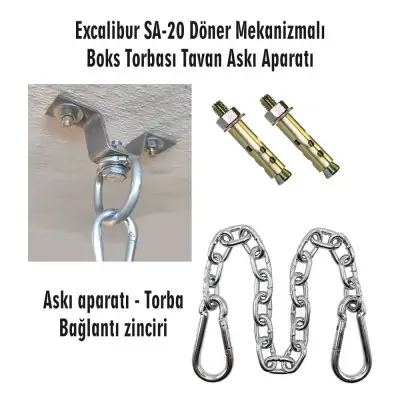 Excalibur Sunstar 120 x 35 cm Boks Torbası Kırmızı