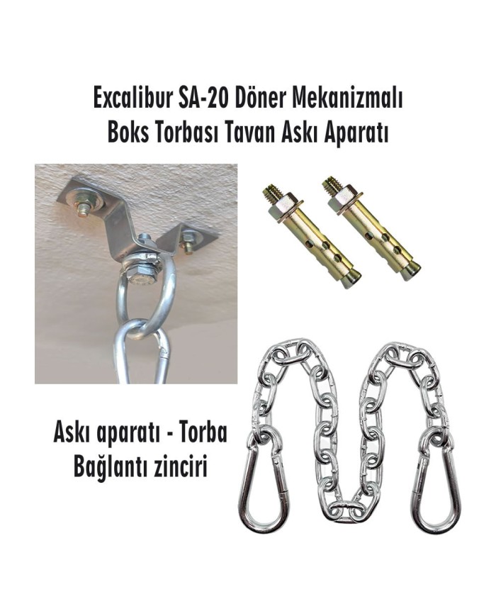 Excalibur Klasik Boks Torbası Siyah