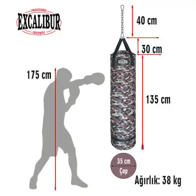 Polystar 135 X 35 cm Boks Torbası Camo