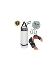 Polystar 90 x 30 cm Boks Torbası Beyaz - Eldiven Hediyeli