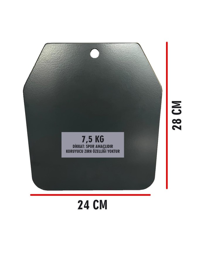 Excalibur Fraser Ağırlık Yeleği Plakası 2 x 7,5 Kg - 15 Kg