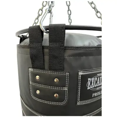 Excalibur Proline 135 x 40 cm Salon Tipi Çemberli Boks Torbası Siyah