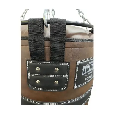 Excalibur Proline 120 x 35 cm Salon Tipi Çemberli Boks Torbası Kahve