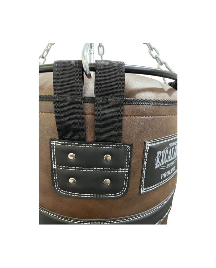 Excalibur Proline Salon Tipi Çemberli Boks Torbası Kahve 35 cm Çap