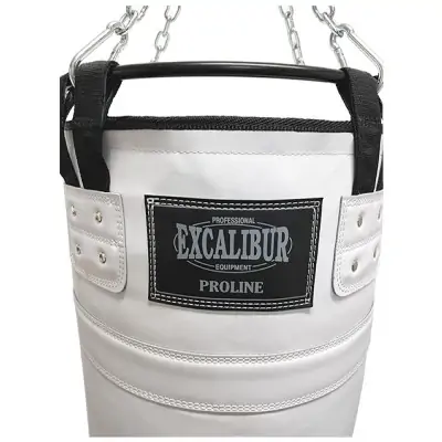 Excalibur Proline 150 x 40 cm Salon Tipi Çemberli Boks Torbası Beyaz