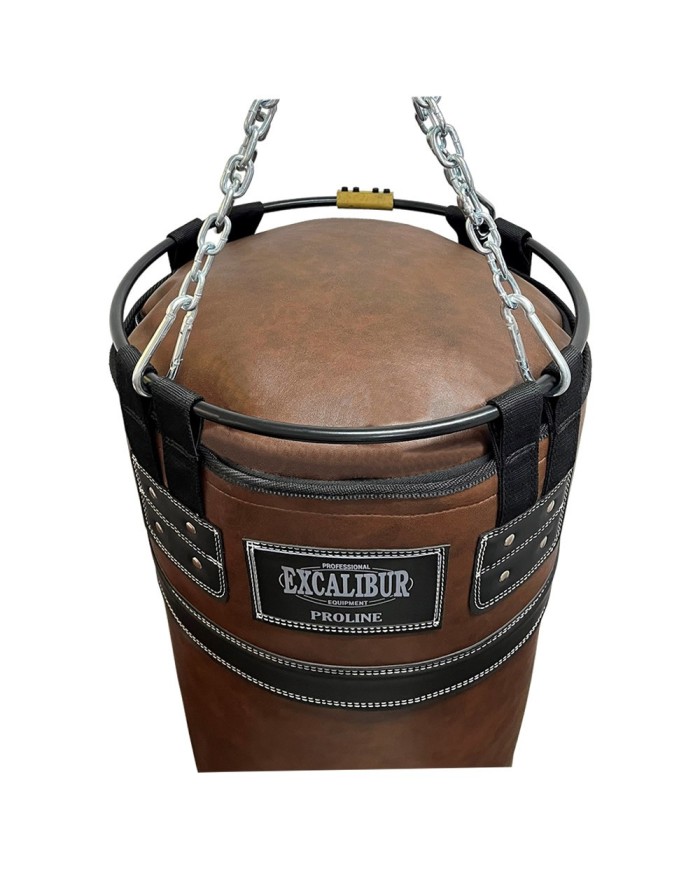 Excalibur Proline Salon Tipi Çemberli Boks Torbası Kahve 40 cm Çap