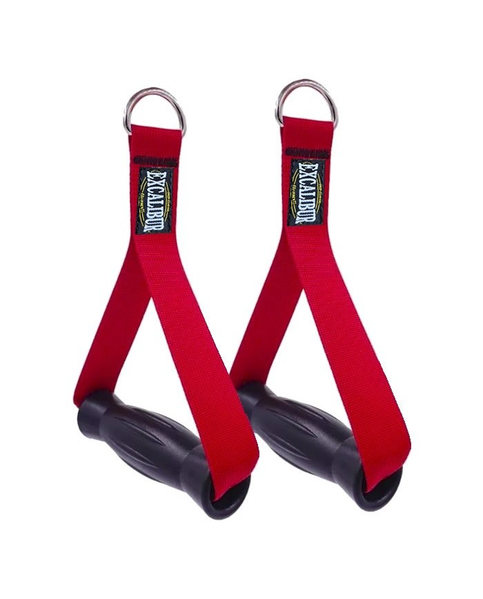 Excalibur Fitness Çekiş Elciği - 25 Cm Elcik Kırmızı Çift