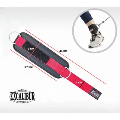 Excalibur Ergo El - Ayak Bilek Çekiş Kayışı Kırmızı