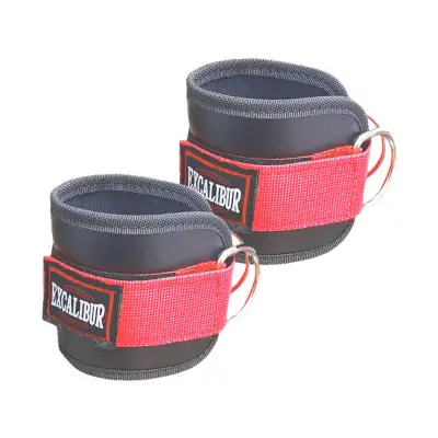 Excalibur Ergo El - Ayak Bilek Çekiş Kayışı Kırmızı Çift