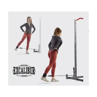 Excalibur Deri Ayak Bilek Kayışı Kırmızı Çift