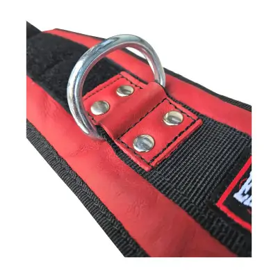 Excalibur Deri Ayak Bilek Kayışı Kırmızı Çift