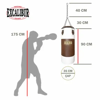 Excalibur Vintage Boks Torbası 90 cm x 35 cm