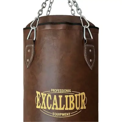Excalibur Klasik Boks Torbası 90 cm x 35 cm Kahve