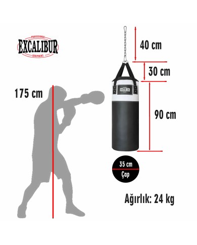 Excalibur Sunstar Boks Torbası Beyaz
