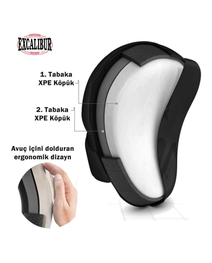 Excalibur Wolf Boks Lapası Siyah Çift