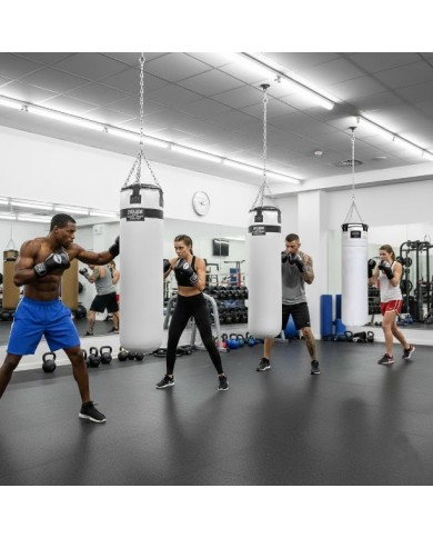 Excalibur Proline 135 x 40 cm Salon Tipi Boks Torbası Beyaz