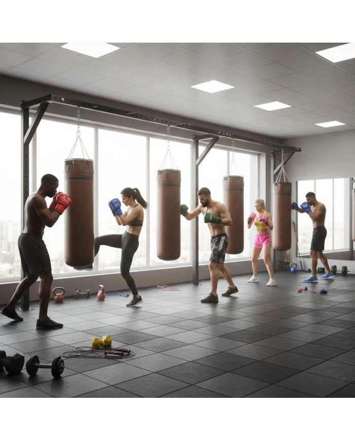 Excalibur Proline Salon Tipi Çemberli Boks Torbası Kahve 40 cm Çap