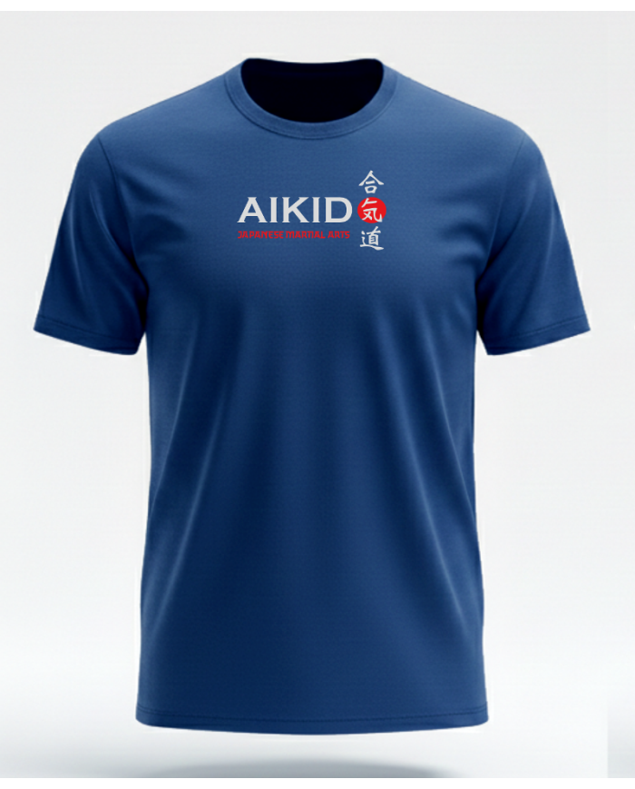 Excalibur Aikido T-Shirt % 100 Pamuk Tişört Lacivert