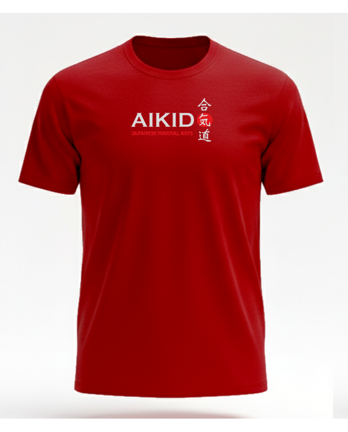 Excalibur Aikido T-Shirt % 100 Pamuk Tişört Bordo