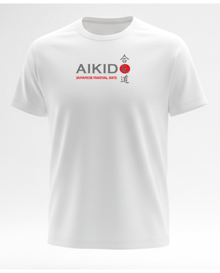 Excalibur Aikido T-Shirt % 100 Pamuk Tişört Beyaz