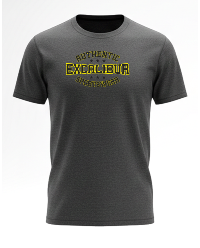 Excalibur Tişört % 100 Pamuk Antrasit