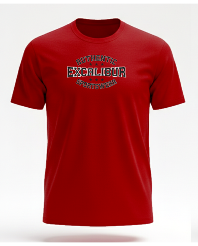 Excalibur Tişört % 100 Pamuk Bordo