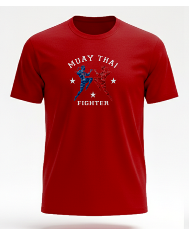 Muay Thai T-Shirt % 100 Pamuk Tişört Bordo