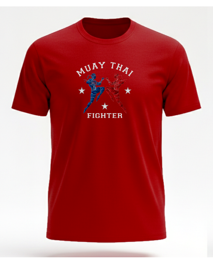 Muay Thai T-Shirt % 100 Pamuk Tişört Bordo