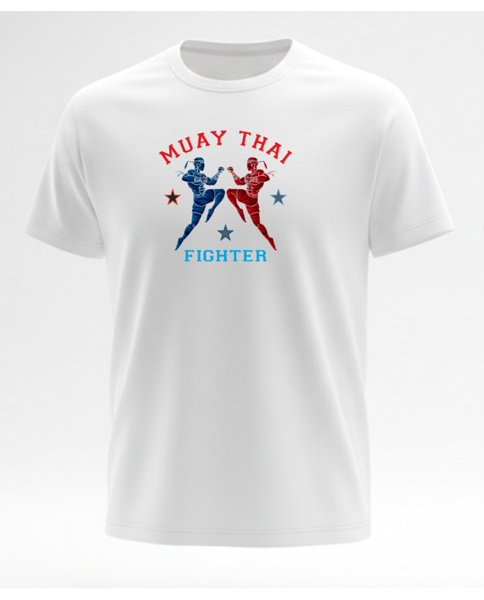 Muay Thai T-Shirt % 100 Pamuk Tişört Beyaz