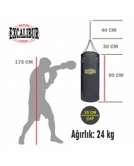 Excalibur Klasik Boks Torbası Siyah