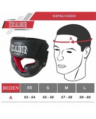 Excalibur Kapalı Kask Siyah