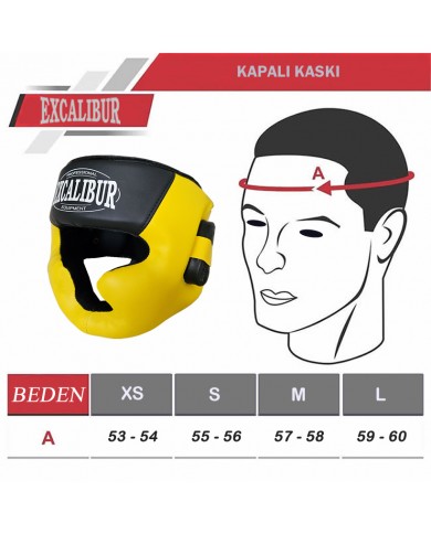 Excalibur Kapalı Kask Sarı