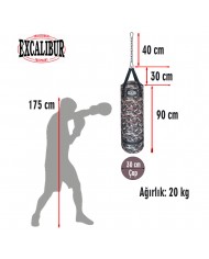 Excalibur Polystar Boks Torbası Kamuflaj