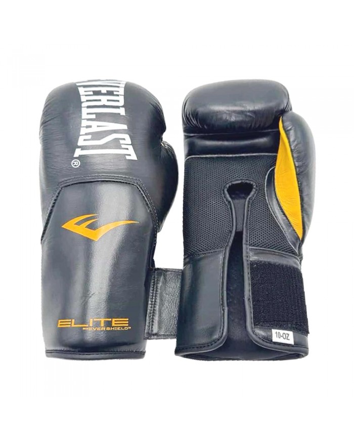 Everlast Elite Hakiki Deri Boks Eldiveni Siyah 12 OZ
