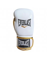 Everlast Powerlock Hakiki Deri Boks Eldiveni Beyaz 12 OZ