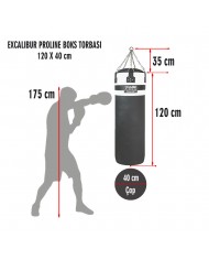 Excalibur Proline 120 x 40 cm 36 Kg Salon Tipi Boks Torbası Byz Syh