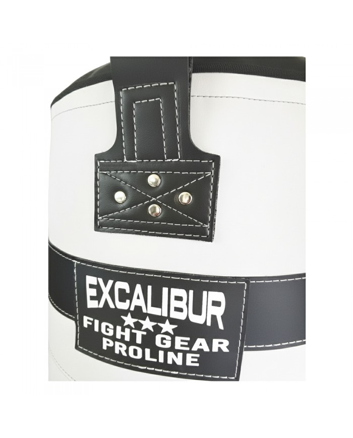 Hakiki Deri 120 x 40 cm 36 Kg Profesyonel Boks Torbası Beyaz