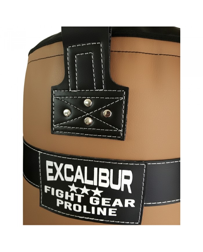 Hakiki Deri 120 x 40 cm 36 Kg Profesyonel Boks Torbası Taba