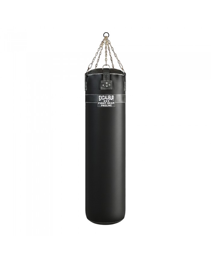 Hakiki Deri 150 x 40 cm 50 Kg Profesyonel Boks Torbası Siyah