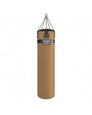 Hakiki Deri 150 x 40 cm 50 Kg Profesyonel Boks Torbası Beyaz