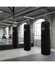Hakiki Deri 180 x 40 cm 65 Kg Profesyonel Boks Torbası Siyah