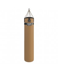 Hakiki Deri 180 x 40 cm 65 Kg Profesyonel Boks Torbası Beyaz