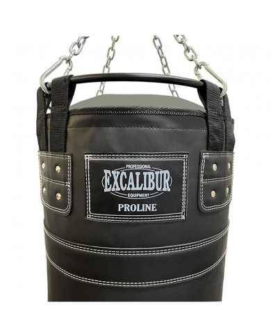 Excalibur Çemberli 180 x 40 cm 65 Kg Profesyonel Boks Torbası Siyah