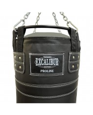 Excalibur Çemberli 180 x 40 cm 65 Kg Profesyonel Boks Torbası Siyah