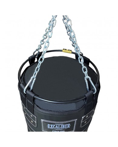 Excalibur Çemberli 180 x 40 cm 65 Kg Profesyonel Boks Torbası Siyah