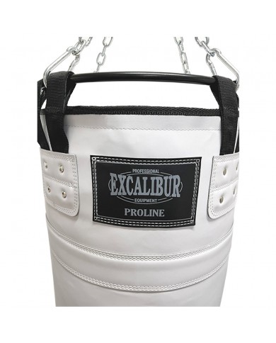 Excalibur Çemberli 180 x 40 cm 65 Kg Profesyonel Boks Torbası Beyaz